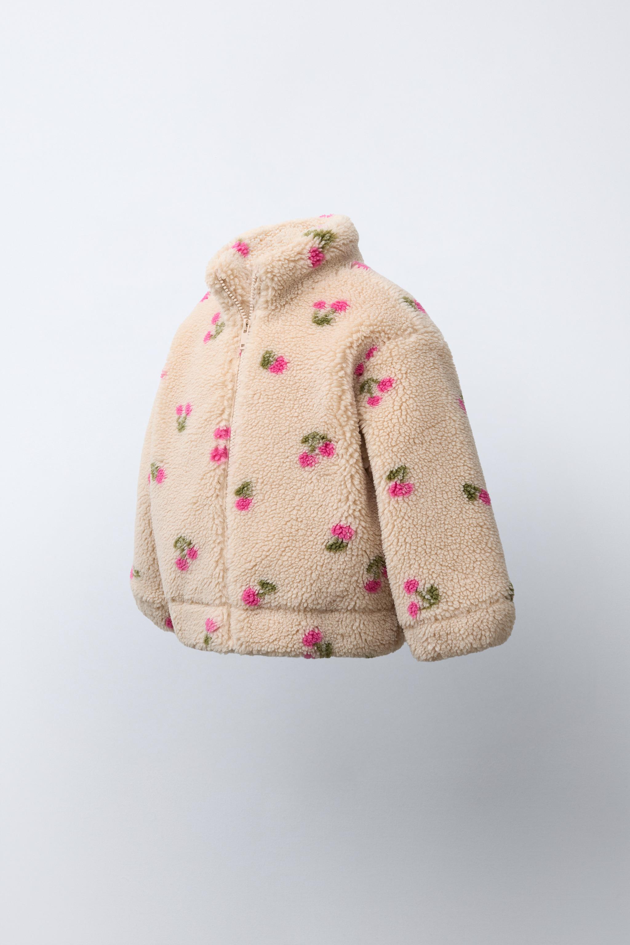 FAUX SHEARLING CHERRY JACKET